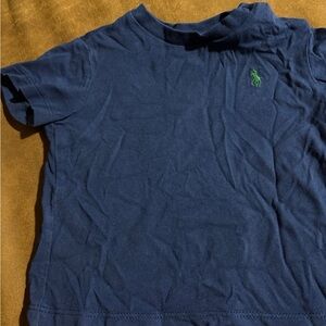 Polo by Ralph Lauren Kids Tee in Navy with Green Logo